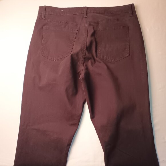 Loft Jeans Size 32/14T High Rise Tapered Leg Black Color - Picture 3 of 9